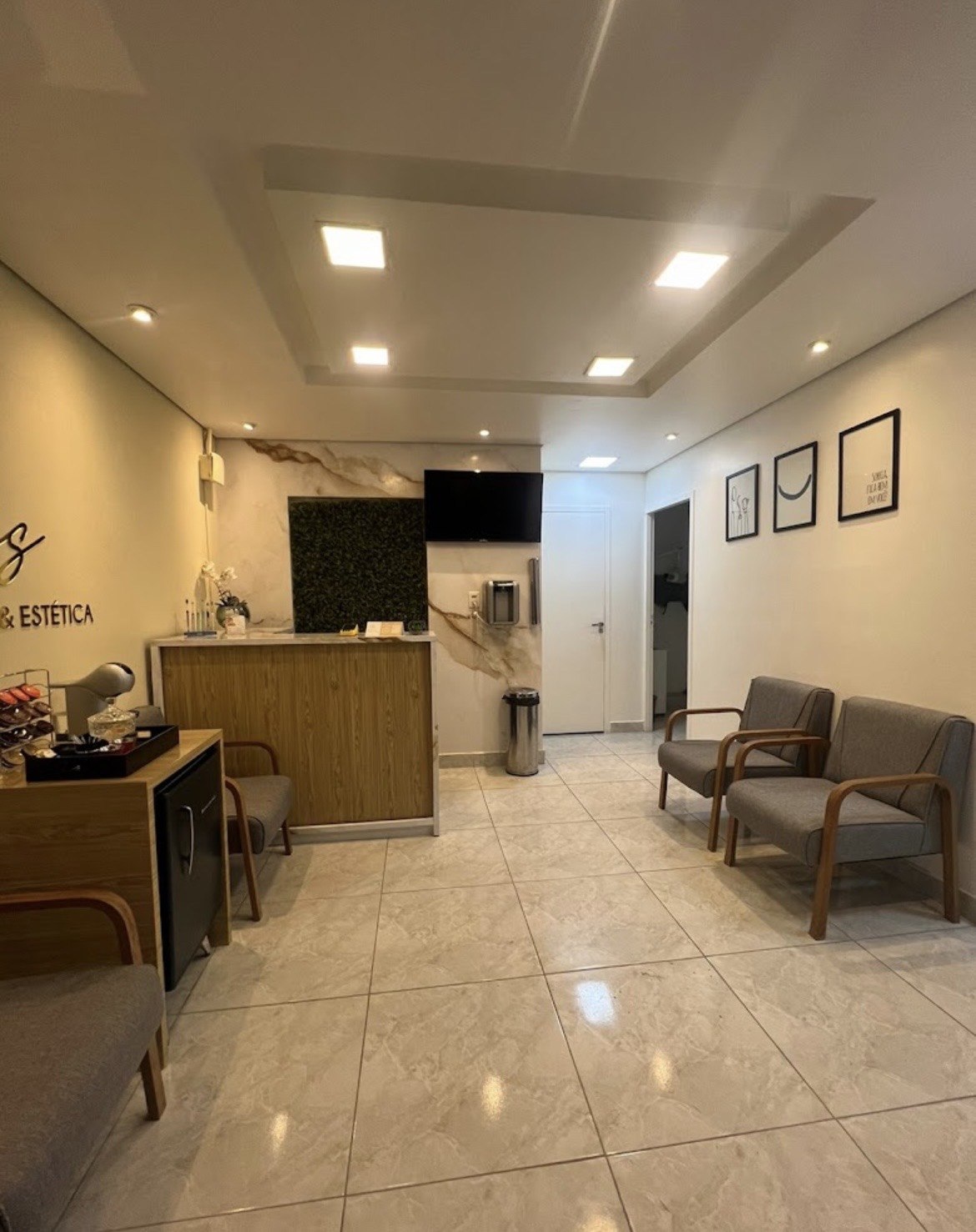 Sala de espera da clínica