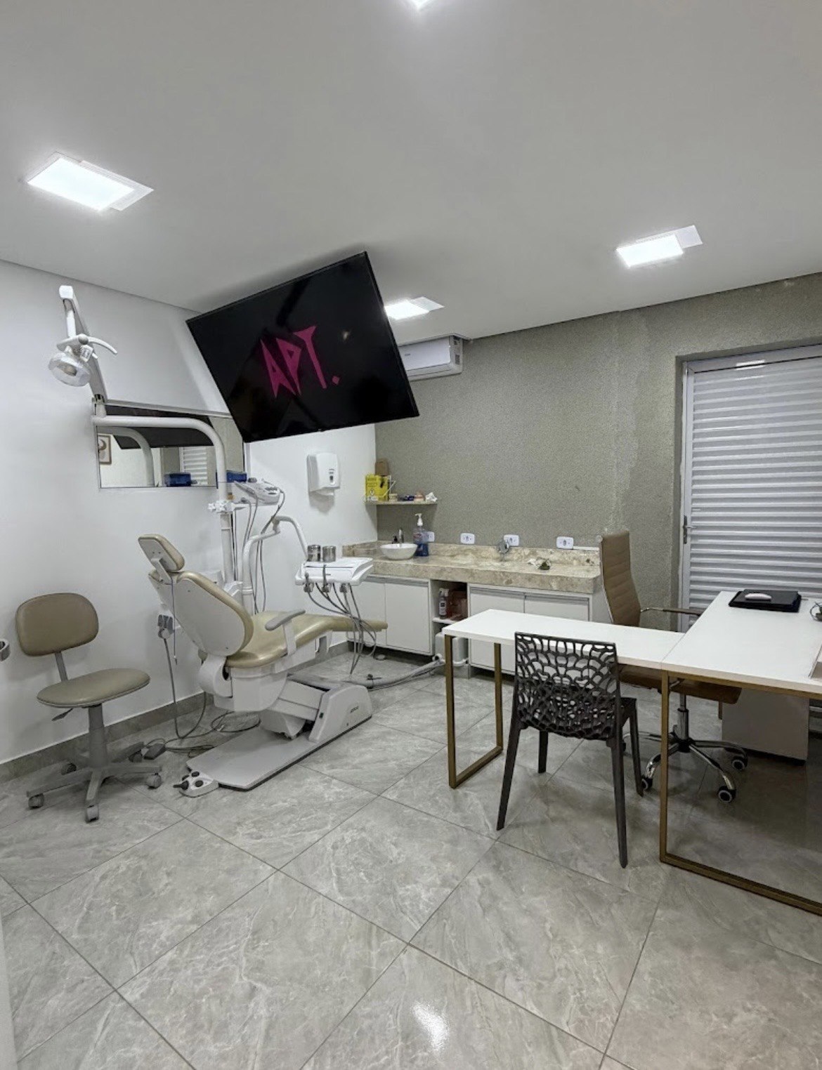 Sala de atendimento da clínica